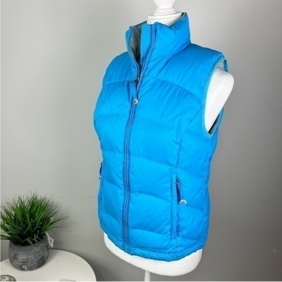 L.L. Bean Jackets & Blazers - L.L. Bean Vest womens size Small blue puffer goose down zip up